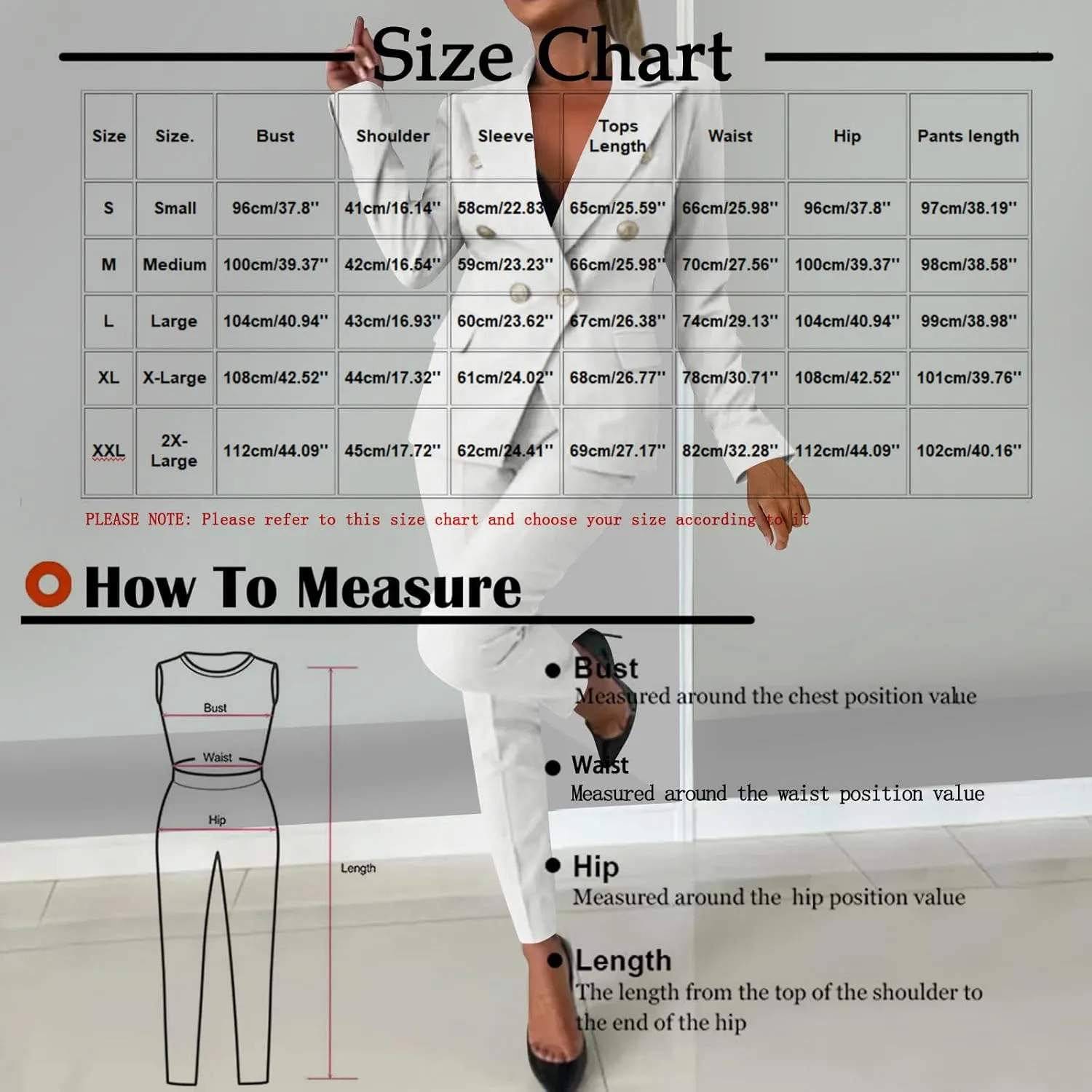 2 Piece Work Sets for Women Fashion Double Breasted Slim Fit Business Casual Blazer Set Dressy Blazer Jacket and Pant