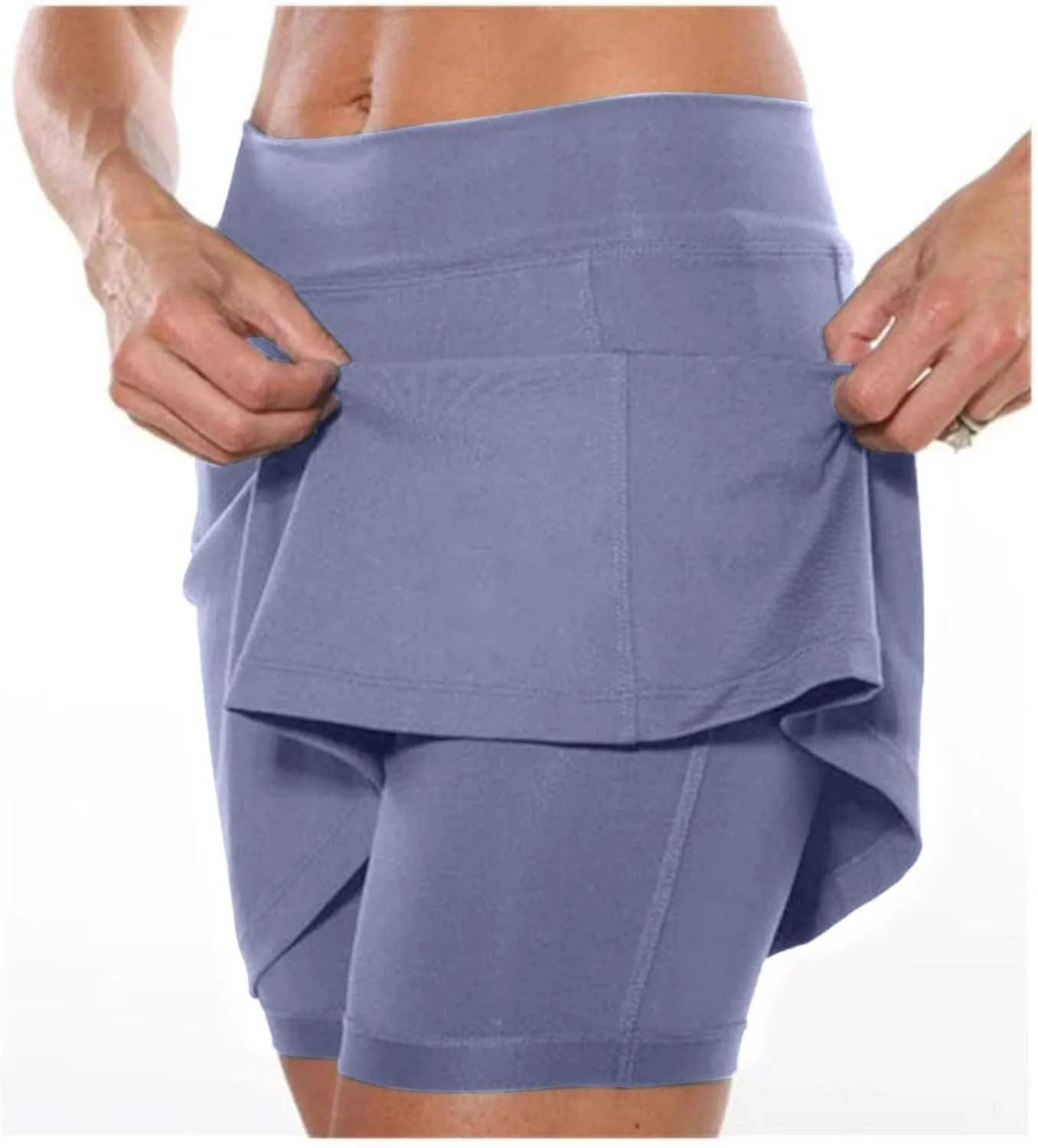 2025 Womens Skorts High Waist Sports Shorts Tennis Mini Skirts Skorts Causal Trendy Short Plus Size Summer Gym Clothes