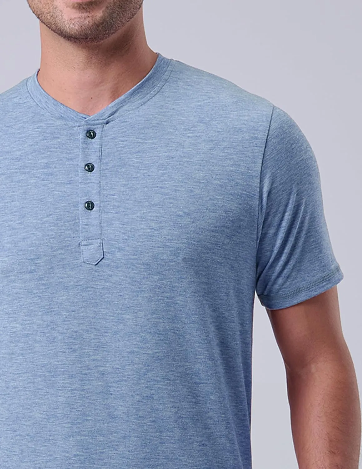 3 Pack: Casual Short Sleeve Henley Shirts for Men, Relaxed Fit Summer T Shirts Basic Tees Athleisure Wear