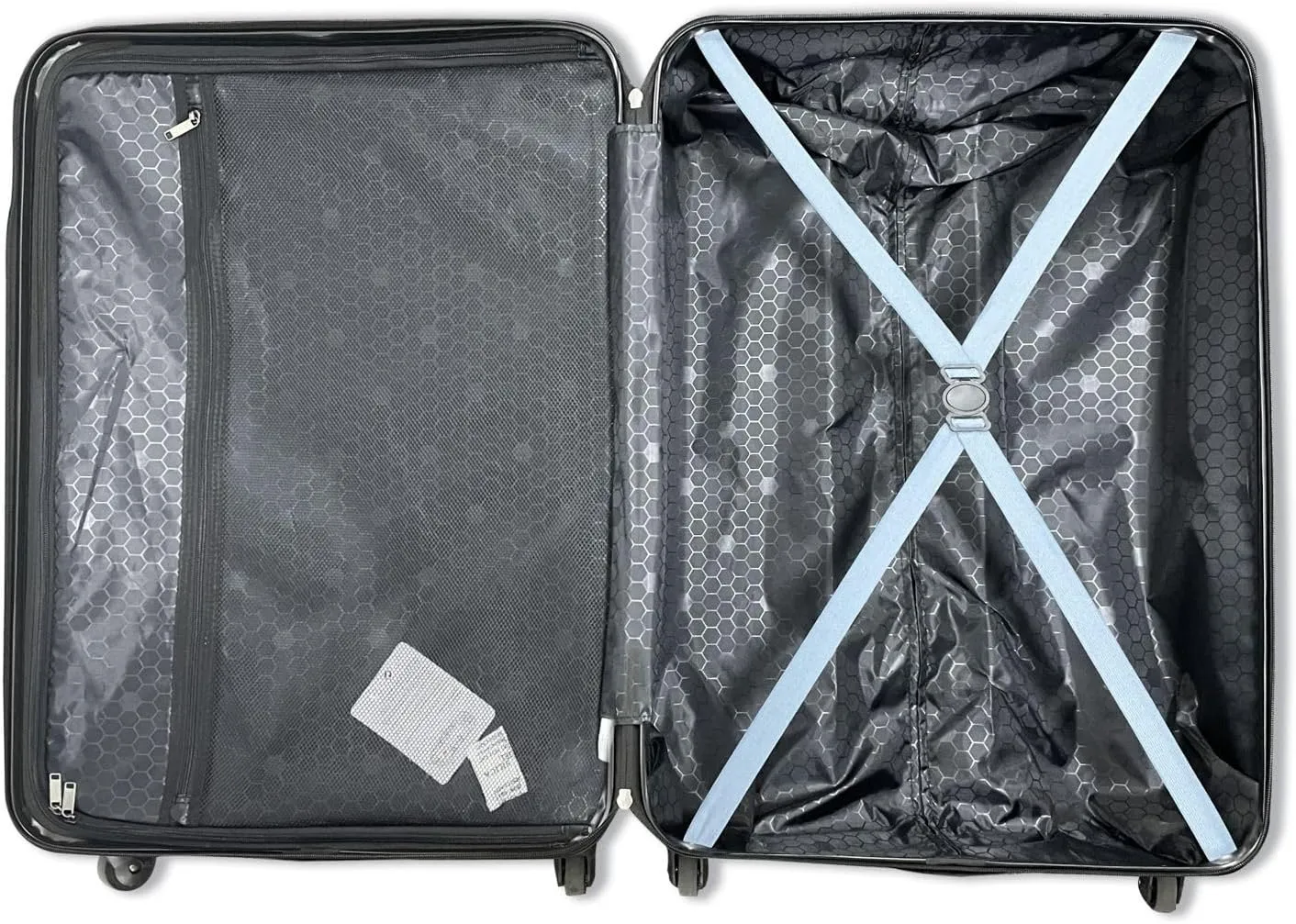 3 Piece Luggage Sets Lightweight Suitcase with 2 Hooks,Spinner Wheels & TSA Lock,for Travel & Business(20"/24"/28"). (Blue)