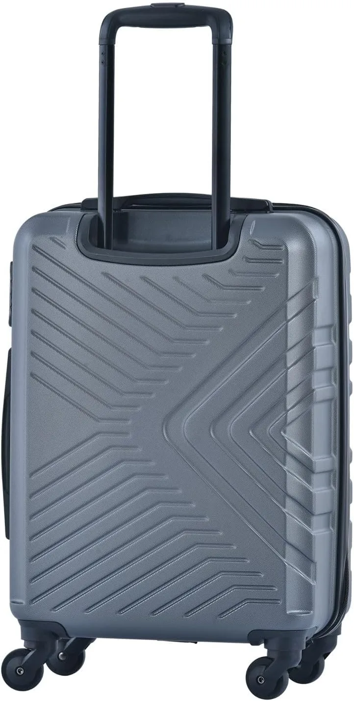 3 Piece Luggage Sets Lightweight Suitcase with 2 Hooks,Spinner Wheels & TSA Lock,for Travel & Business(20"/24"/28"). (Gray)