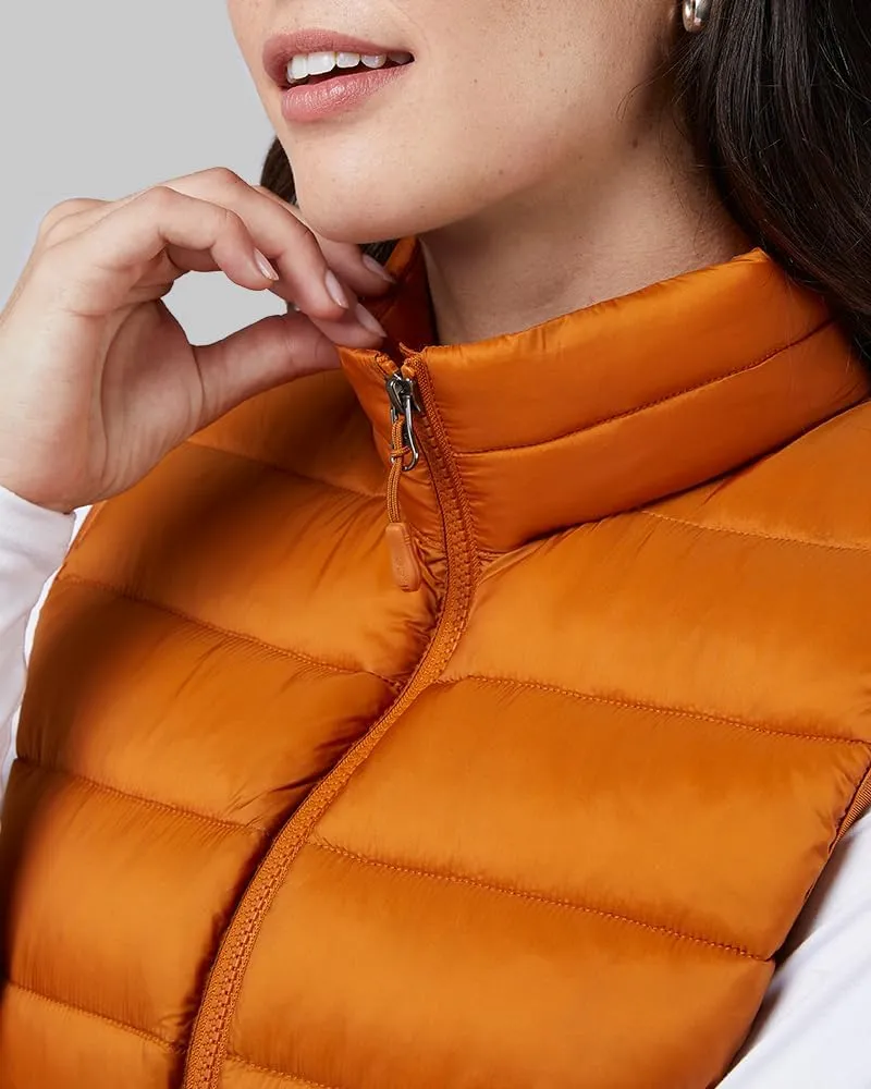 32 Degrees Heat Women's Lightweight Poly-Fill Packable Vest | Zippered Pockets | Layering | Water Repellent