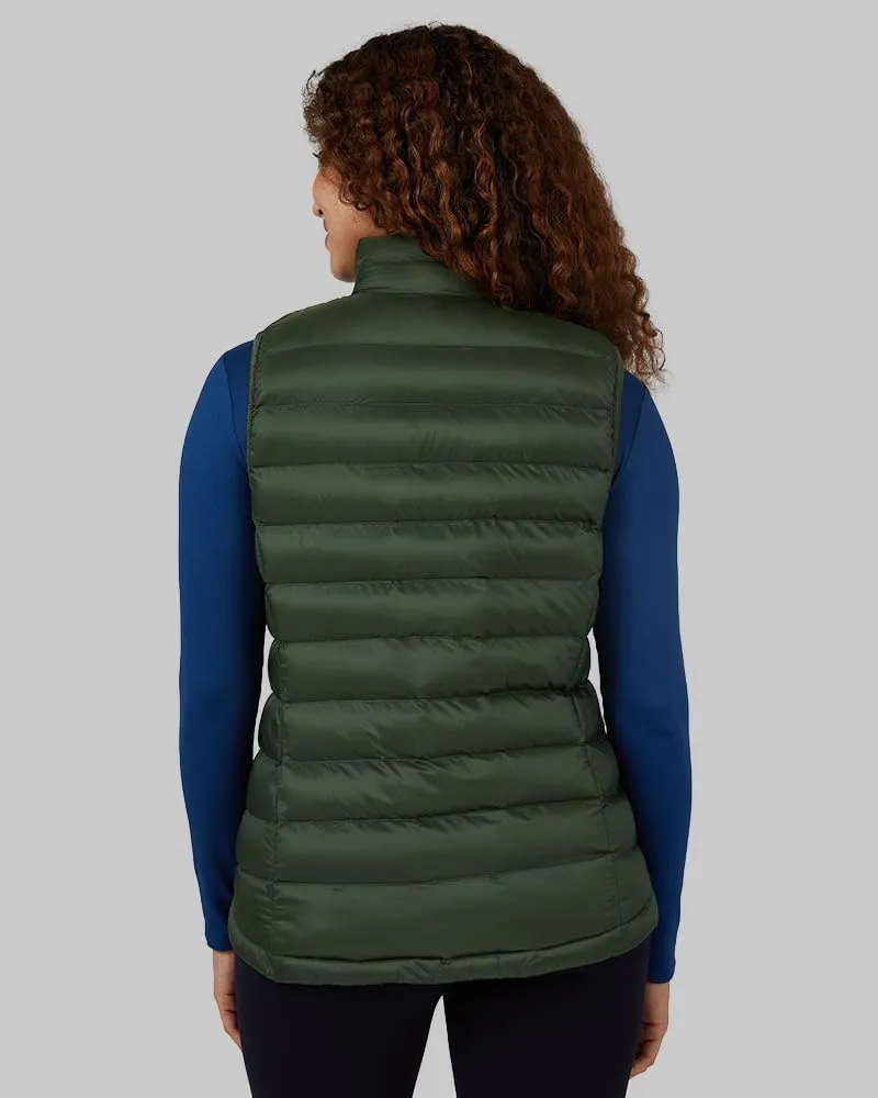 32 Degrees Heat Women's Lightweight Poly-Fill Packable Vest | Zippered Pockets | Layering | Water Repellent