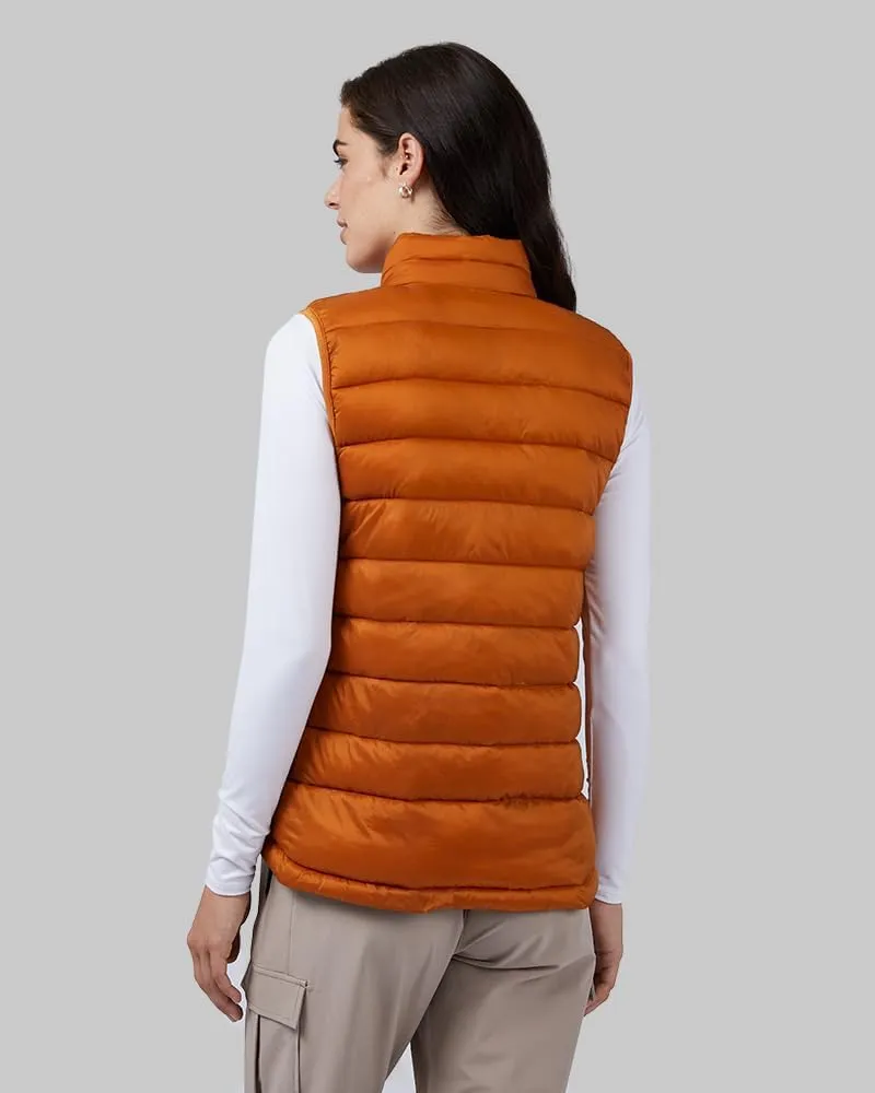 32 Degrees Heat Women's Lightweight Poly-Fill Packable Vest | Zippered Pockets | Layering | Water Repellent