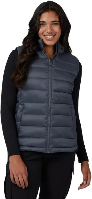 32 Degrees Heat Women's Lightweight Poly-Fill Packable Vest | Zippered Pockets | Layering | Water Repellent