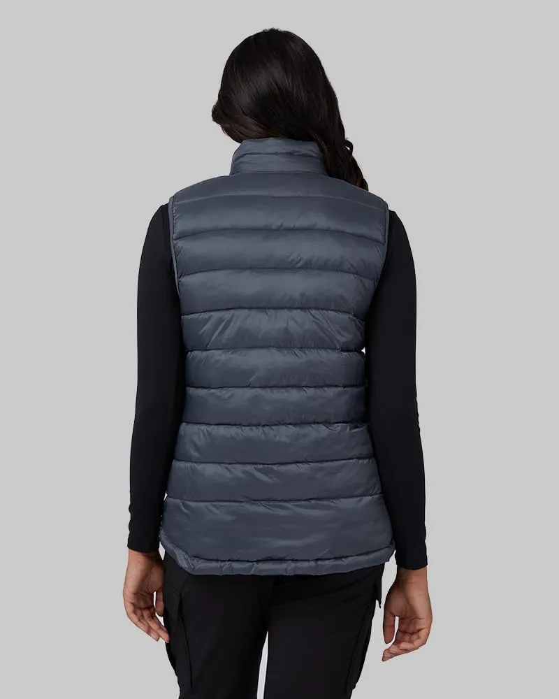 32 Degrees Heat Women's Lightweight Poly-Fill Packable Vest | Zippered Pockets | Layering | Water Repellent