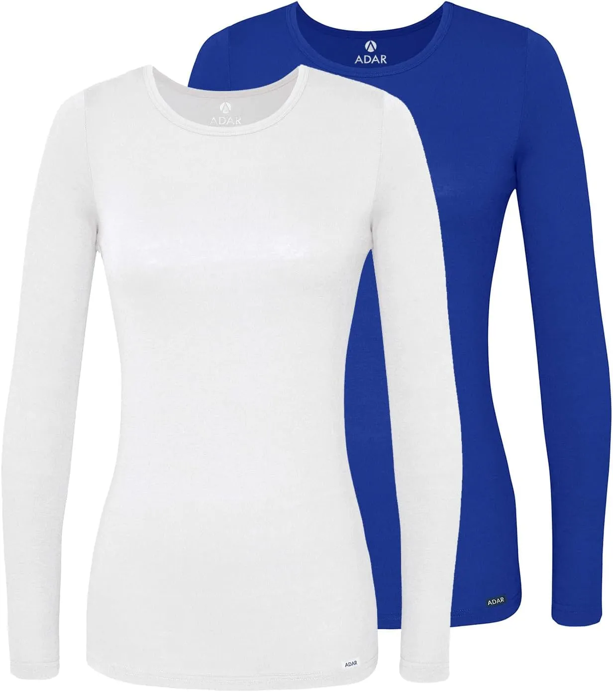 Adar Women 2 Pack Long Sleeve Underscrub Comfort Tee