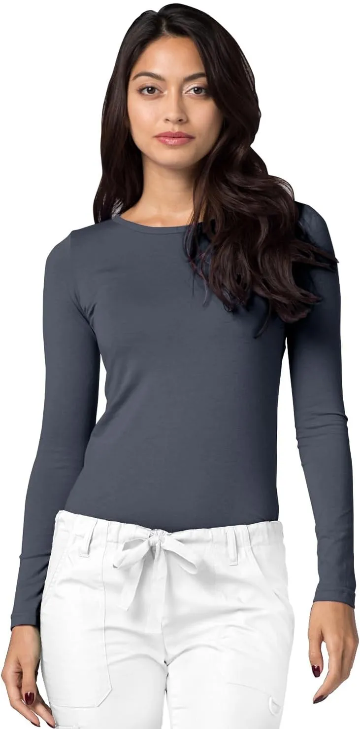 Adar Women 2 Pack Long Sleeve Underscrub Comfort Tee