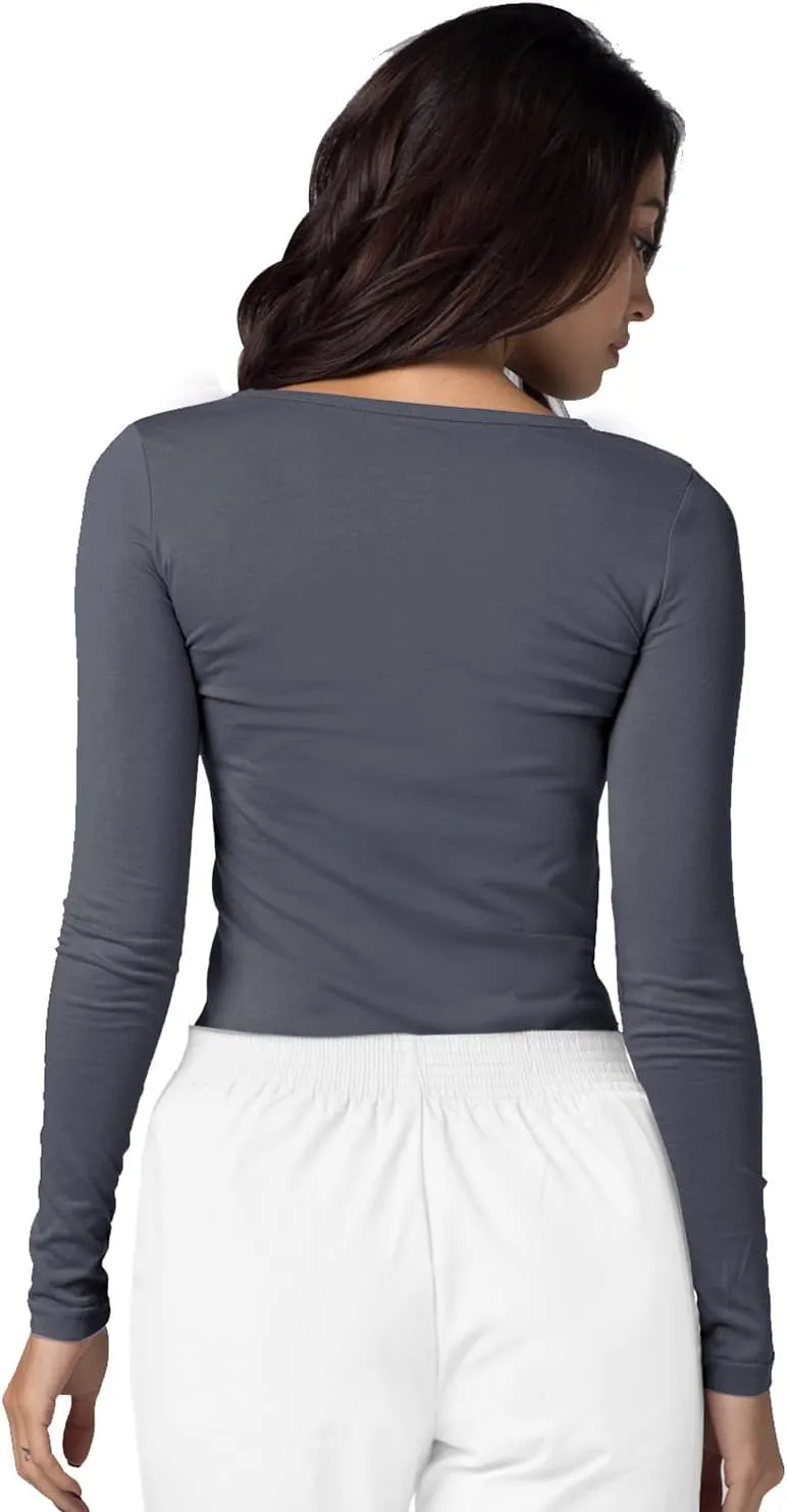 Adar Women 2 Pack Long Sleeve Underscrub Comfort Tee