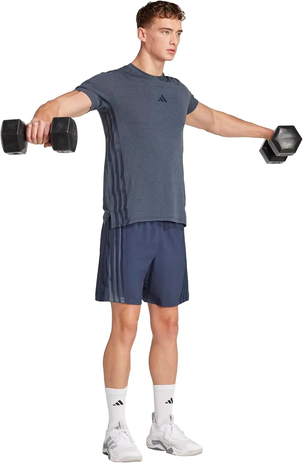 adidas Men's Designed for Training 3-Stripes T-Shirt