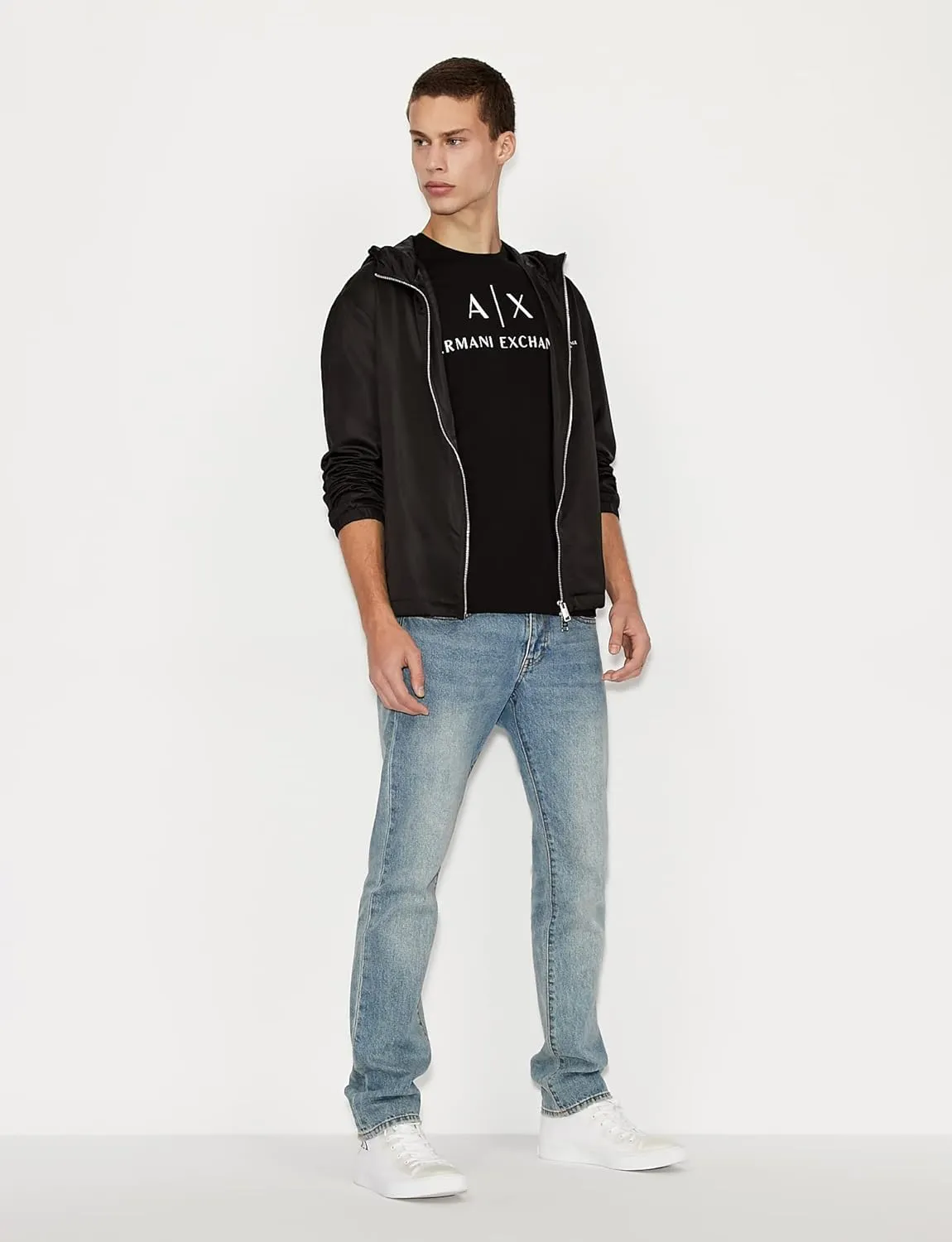 AX Armani Exchange Men's Crew Neck Logo Tee