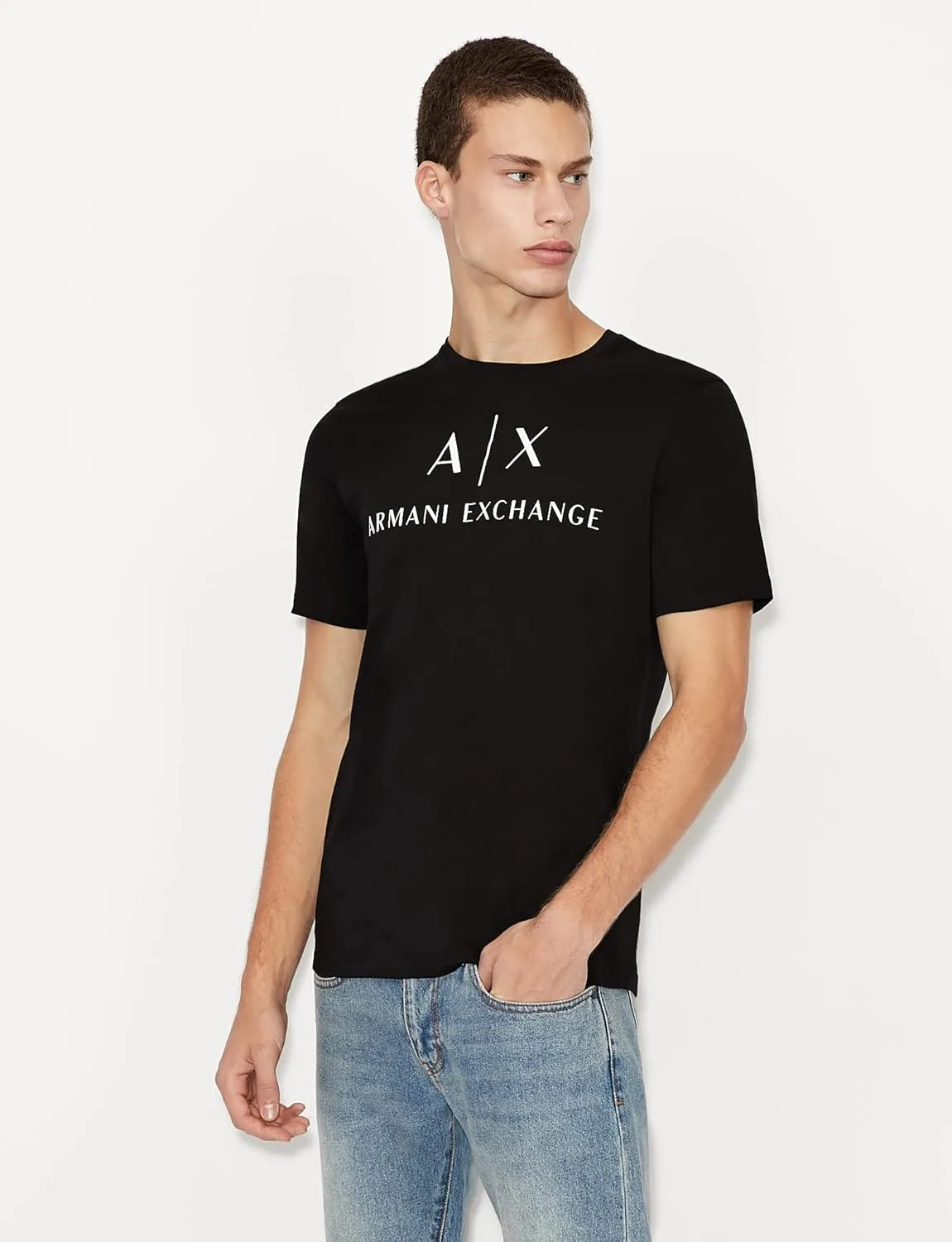 AX Armani Exchange Men's Crew Neck Logo Tee
