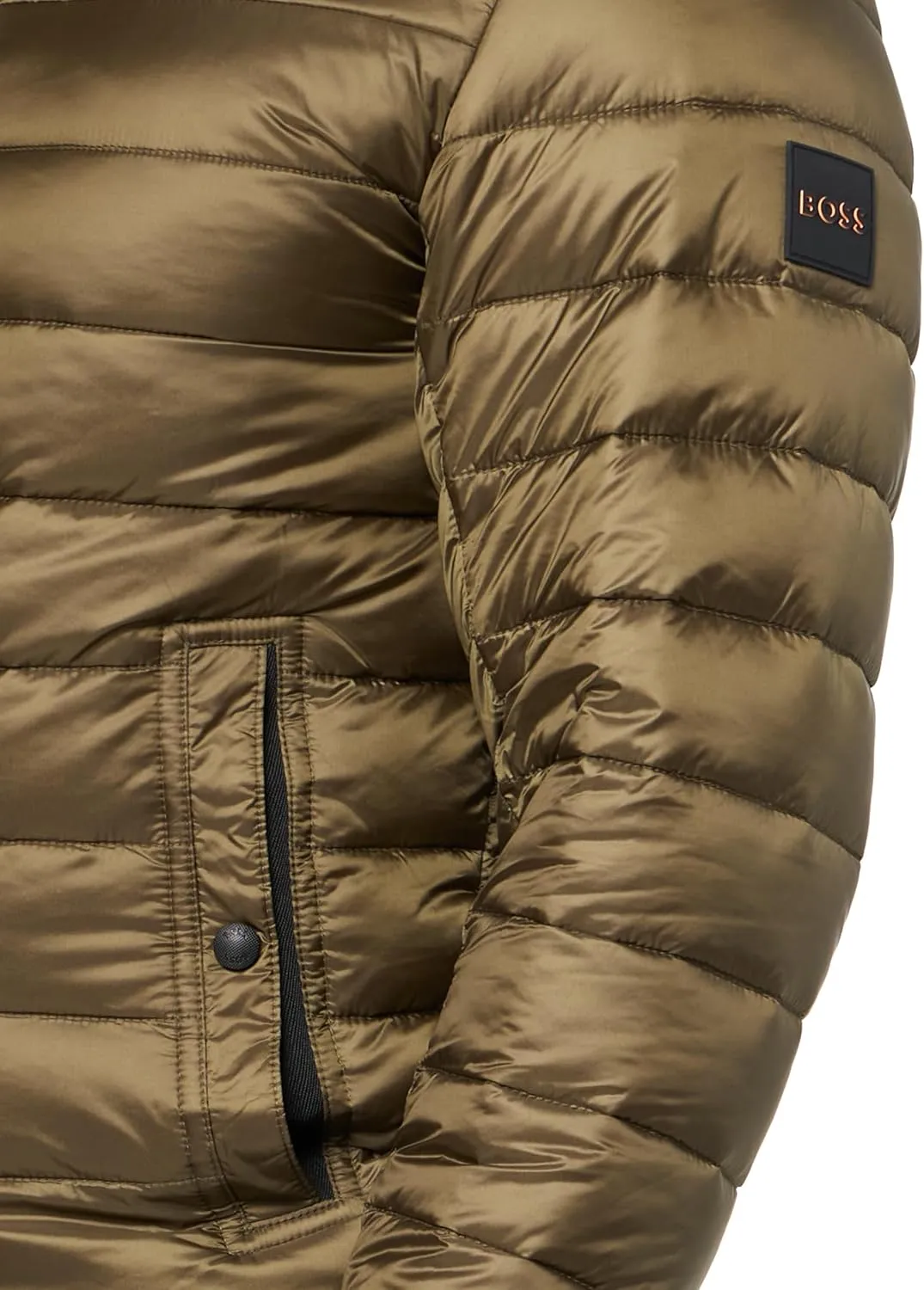 BOSS Men's Lightweight Soft Shell Puffer Jacket