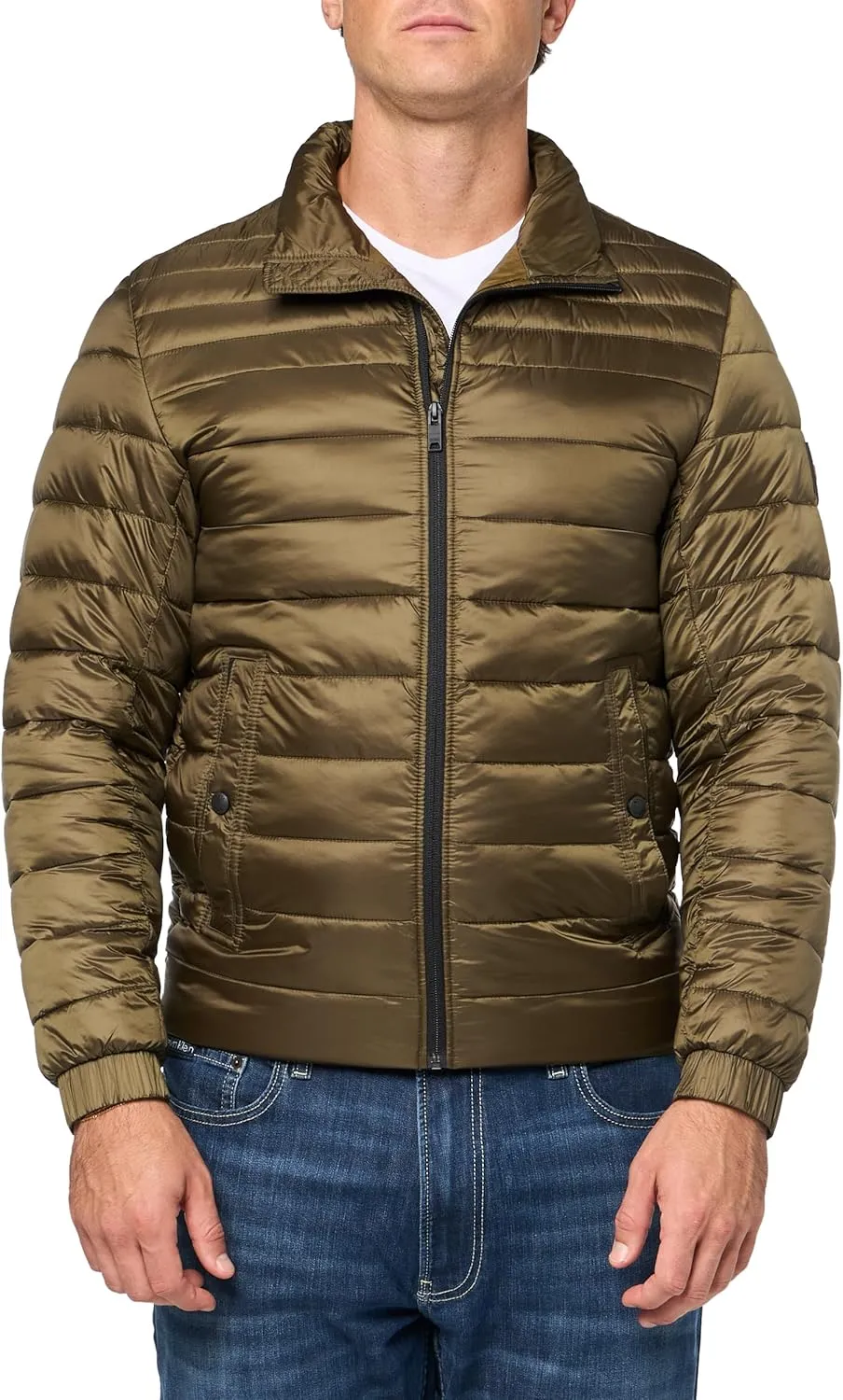 BOSS Men's Lightweight Soft Shell Puffer Jacket