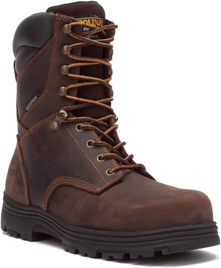 Carolina Men's CA3534 Surveyor 8Steel Toe Insulated Waterproof Work Boot Dark Brown 12 EE