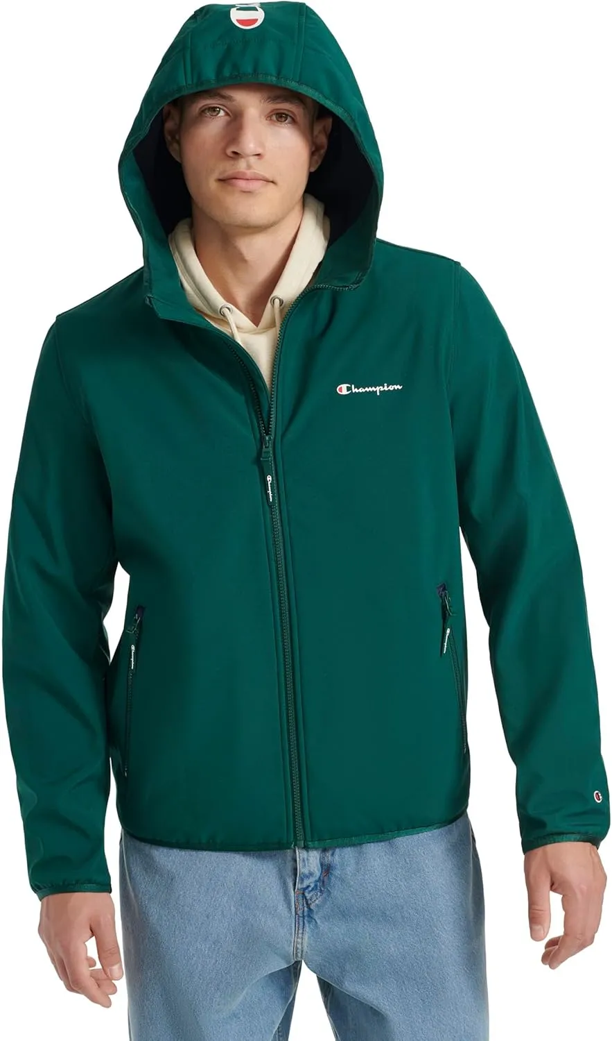 Champion Mens Lightweight Active Soft Shell Jacket With Hood