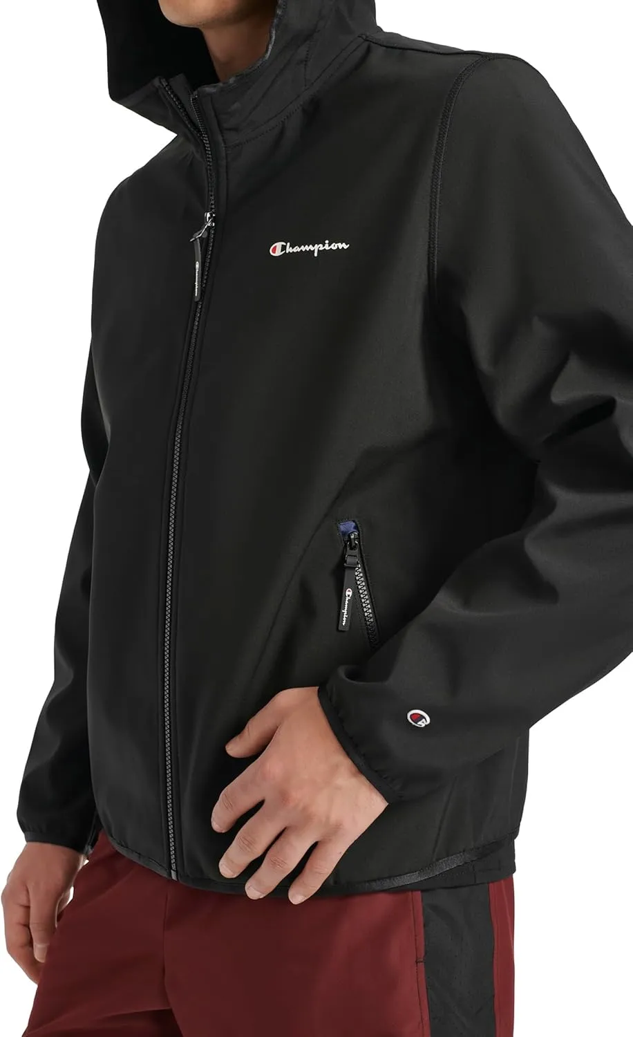 Champion Mens Lightweight Active Soft Shell Jacket With Hood