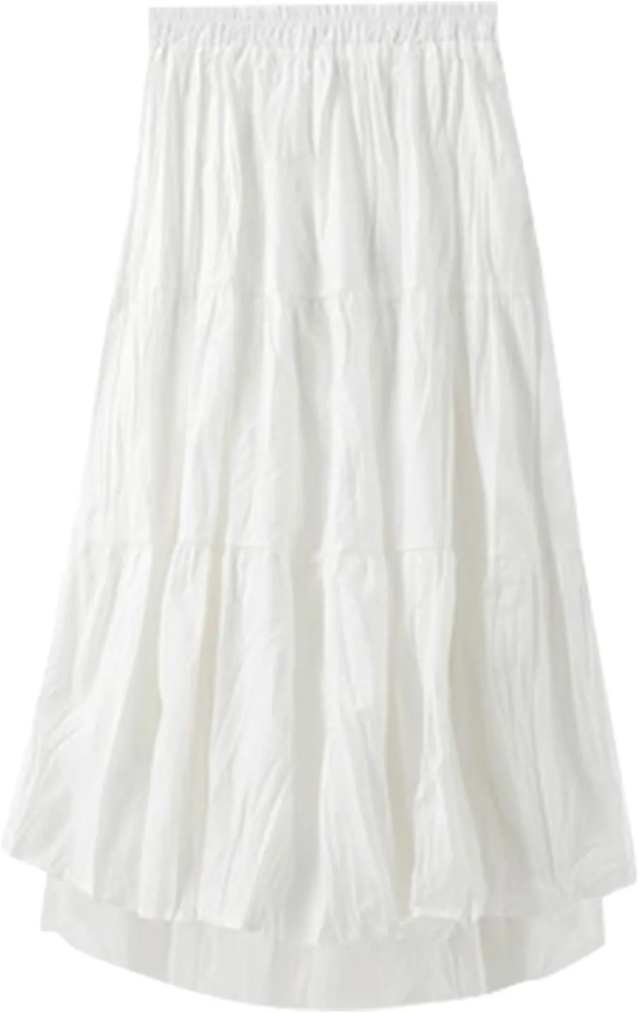 Chiffon Fashion Clothes Skirt White Waisted Autumn High and Women Winter Skirt Ditsy Floral Skirt Small