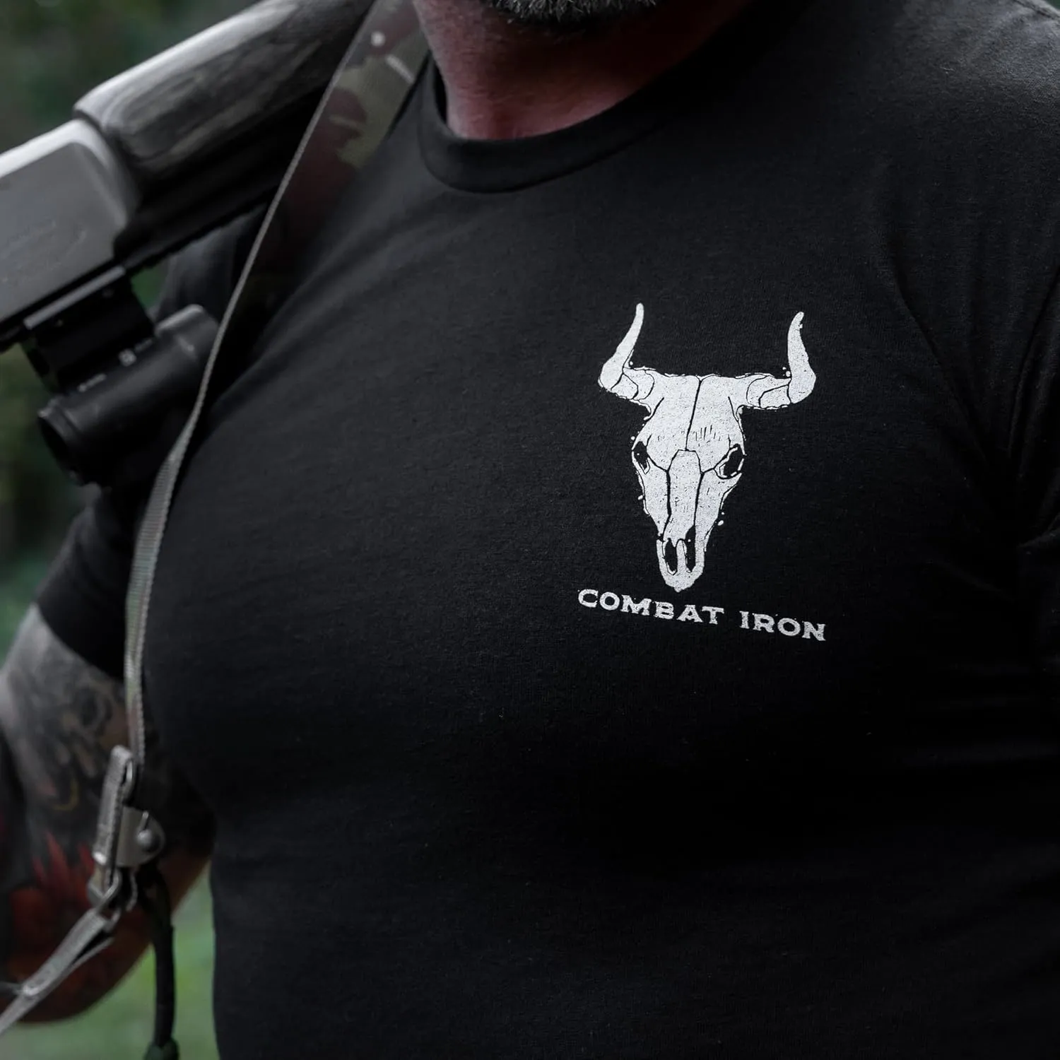 Combat Iron Men's Graphic T-Shirt | Go Milk a Bull | Cotton-Poly Blend | Athletic Fit, Tagless Comfort