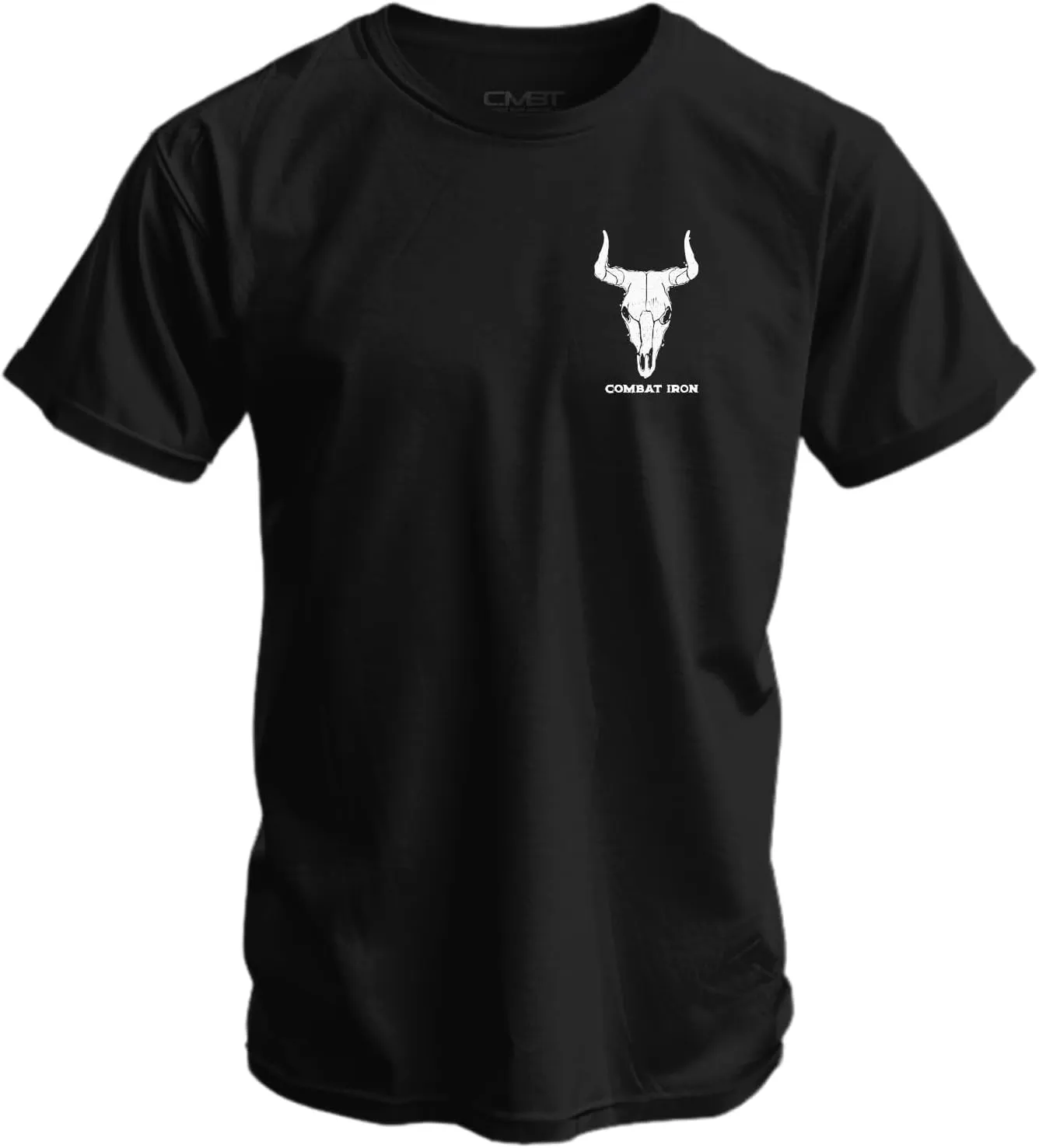 Combat Iron Men's Graphic T-Shirt | Go Milk a Bull | Cotton-Poly Blend | Athletic Fit, Tagless Comfort