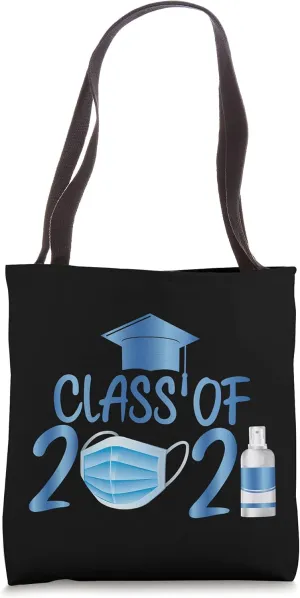 Cool Graduation Tee Class Of 2021 Mask And Toilet Paper Tote Bag