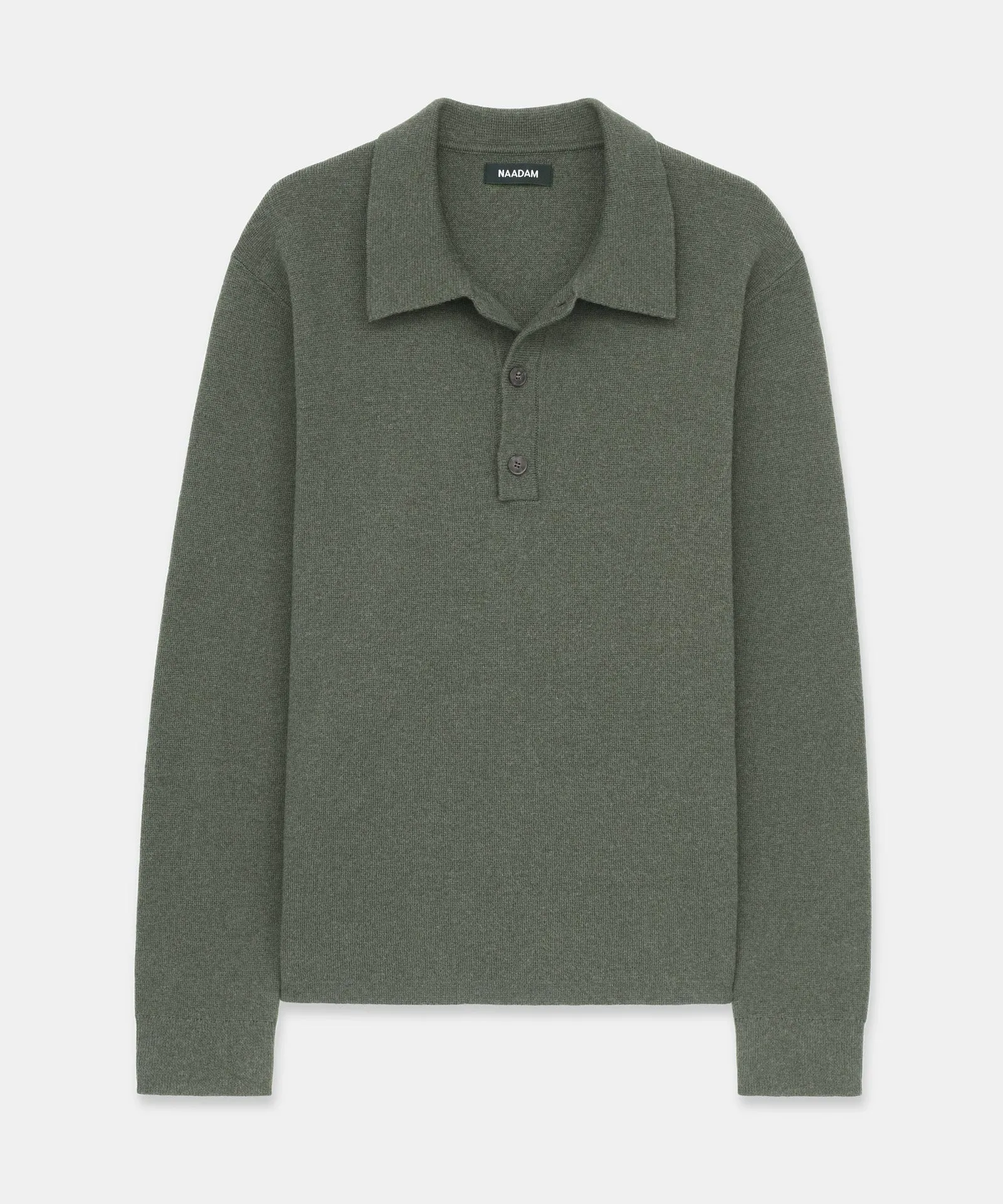 Cotton Cashmere Polo Sweater