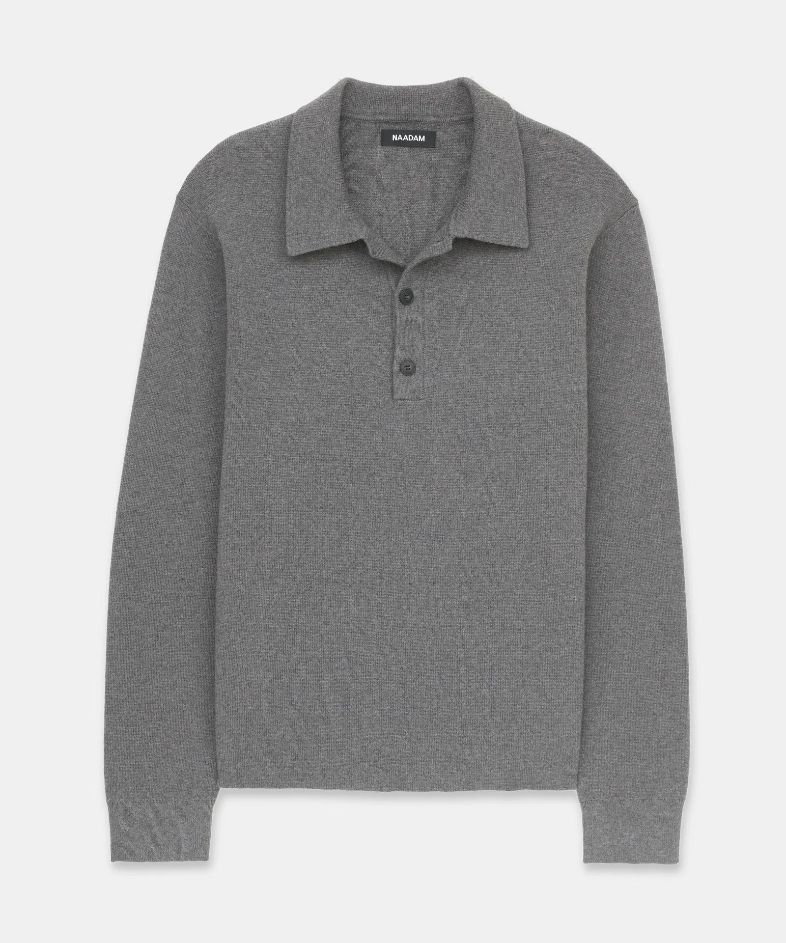Cotton Cashmere Polo Sweater