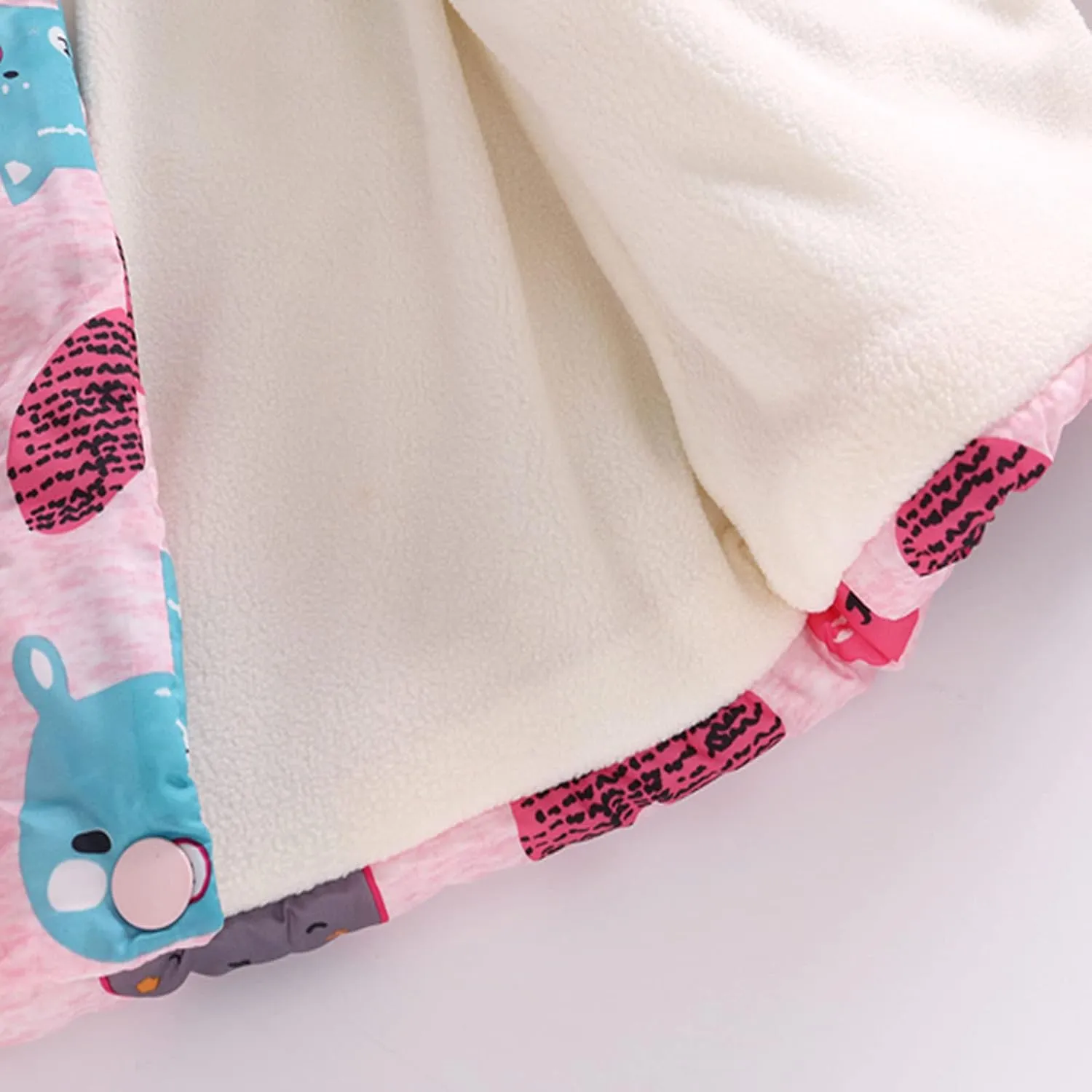Cute Winter Warm Jacket Toddler Kids Thick Girls Hooded Windproof Outwear Coat Girls Kids Winter Jacket
