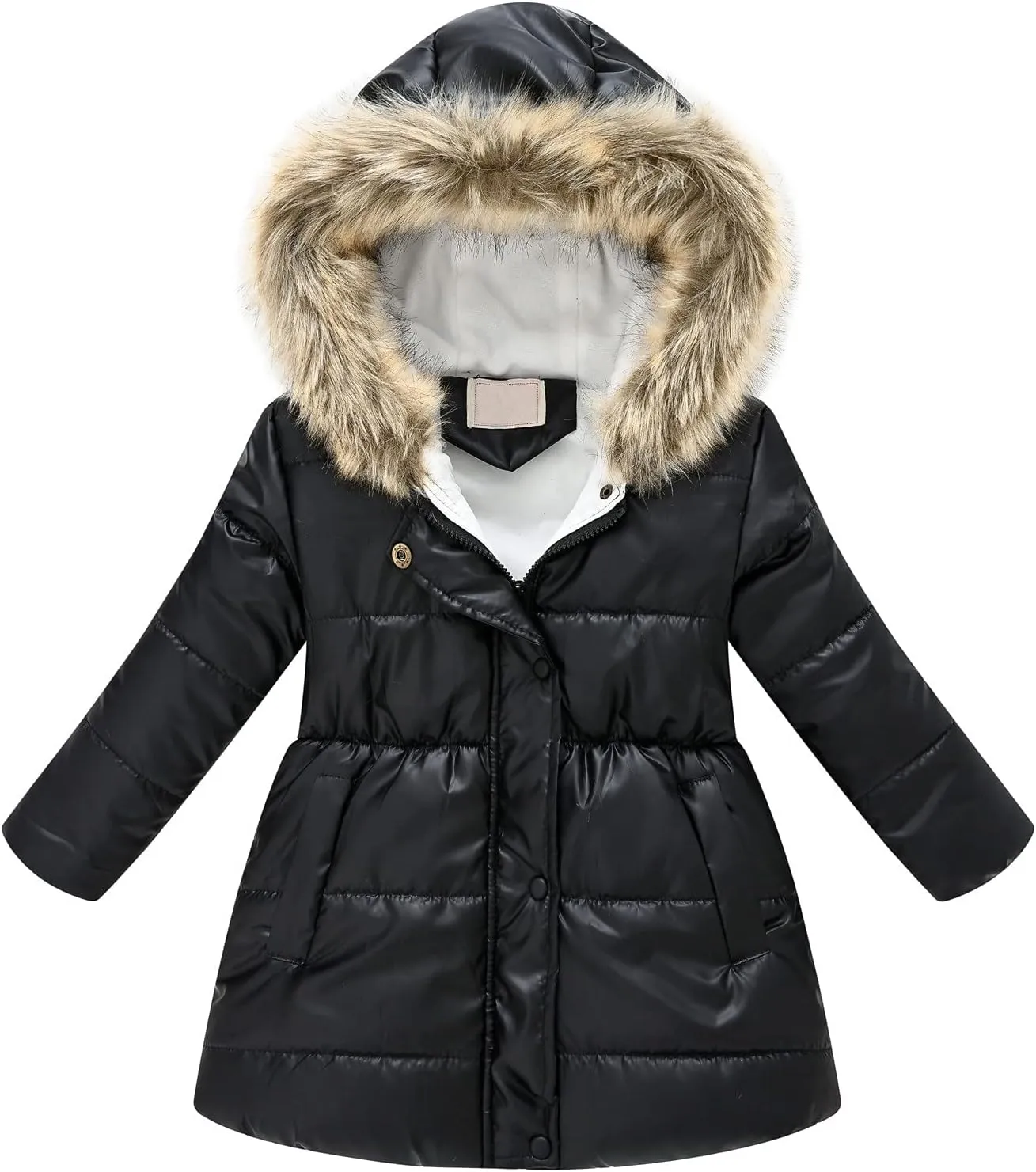 Cute Winter Warm Jacket Toddler Kids Thick Girls Hooded Windproof Outwear Coat Girls Kids Winter Jacket