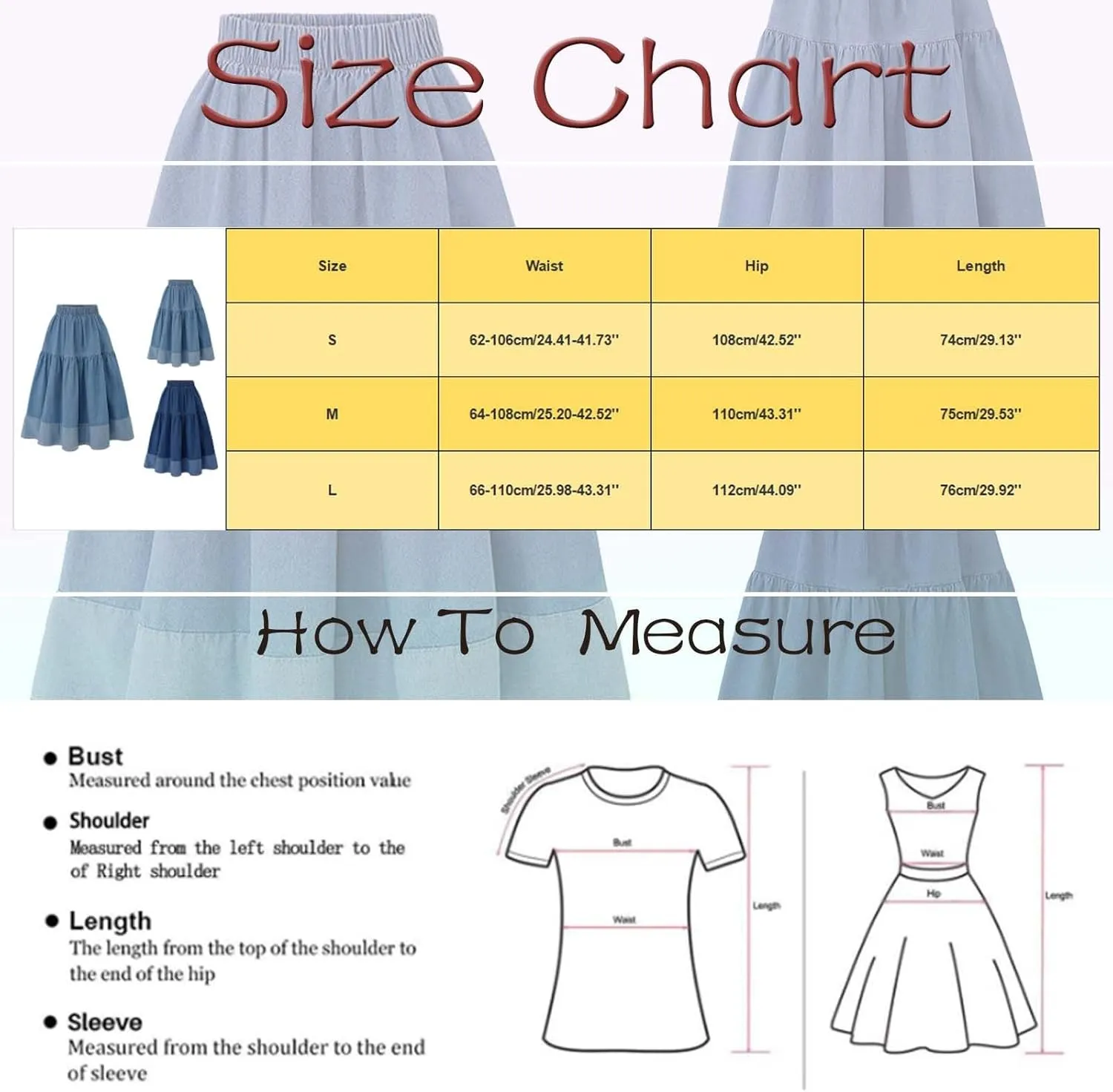 Denim Vintage Maxi Skirt Women Stretchy Waist Casual Denim Skirt with Tassle Hem Double Split Skirts