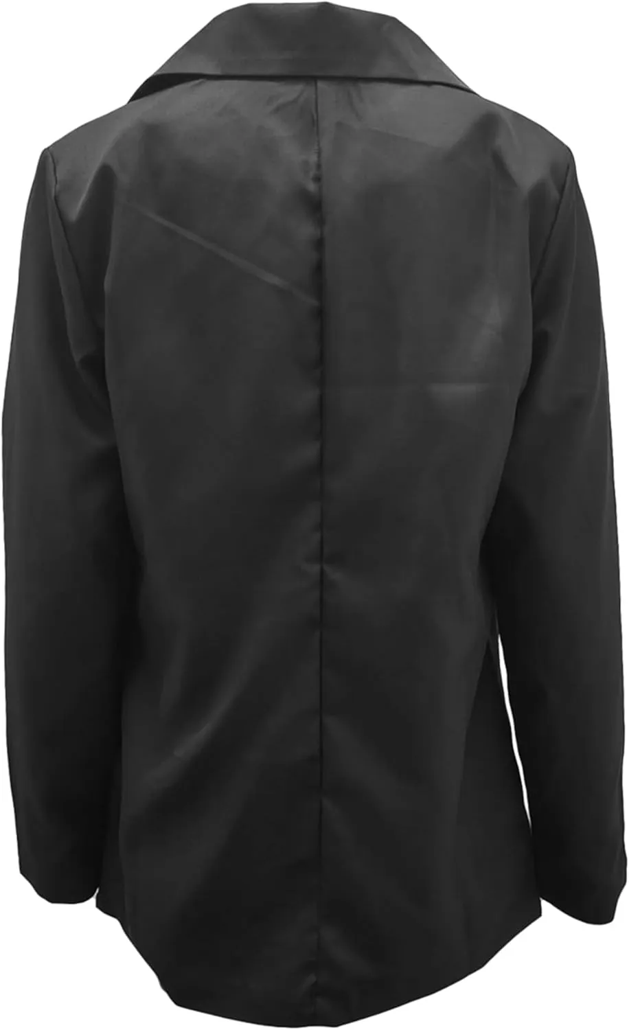 DIACACY Women's Lapel Open Front Work Blazer One Button Long Sleeve Jackets Office Solid Color Cardigan with Pockets