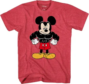Disney Tough Mickey Mouse Men's Adult Graphic Tee T-Shirt
