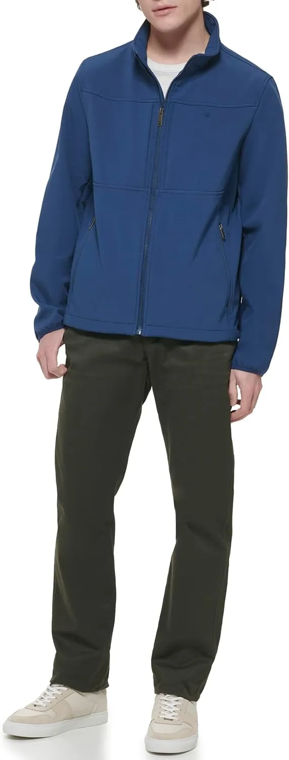 Dockers Men's Clean Zip-up Softshell Jacket