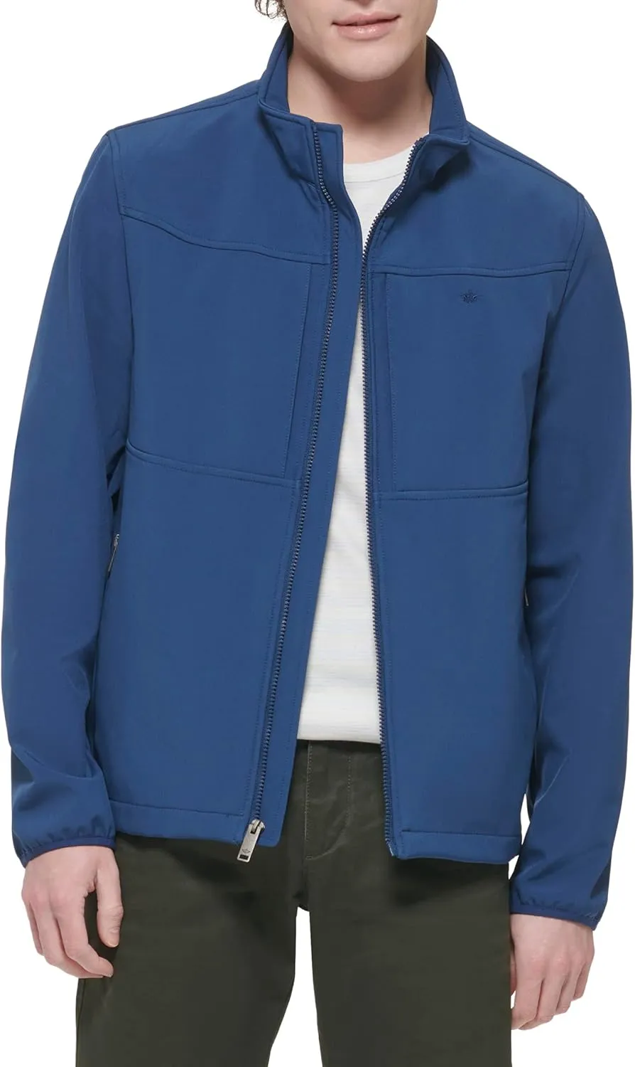 Dockers Men's Clean Zip-up Softshell Jacket