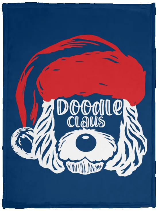 Doodle Claus Cozy Plush Fleece Blanket - 30x40