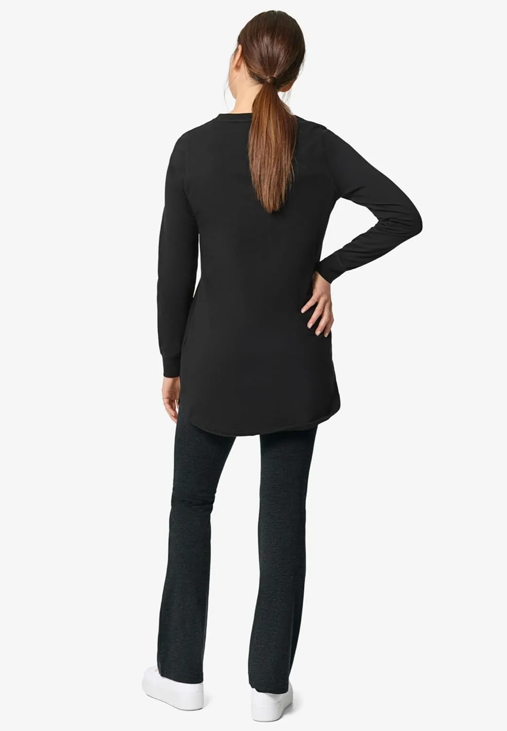 ellos Plus Size Knit Bootcut Leggings
