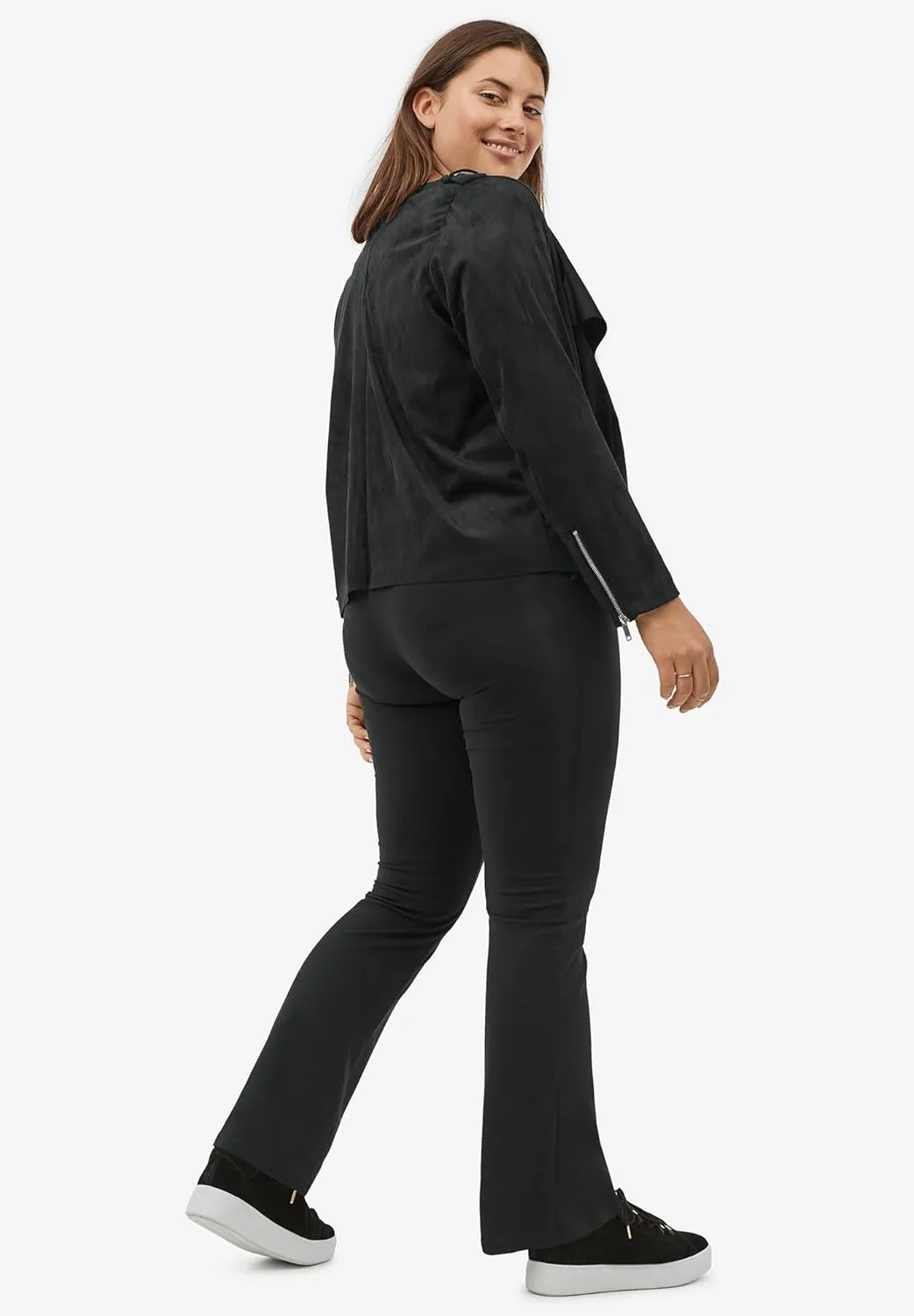 ellos Plus Size Knit Bootcut Leggings
