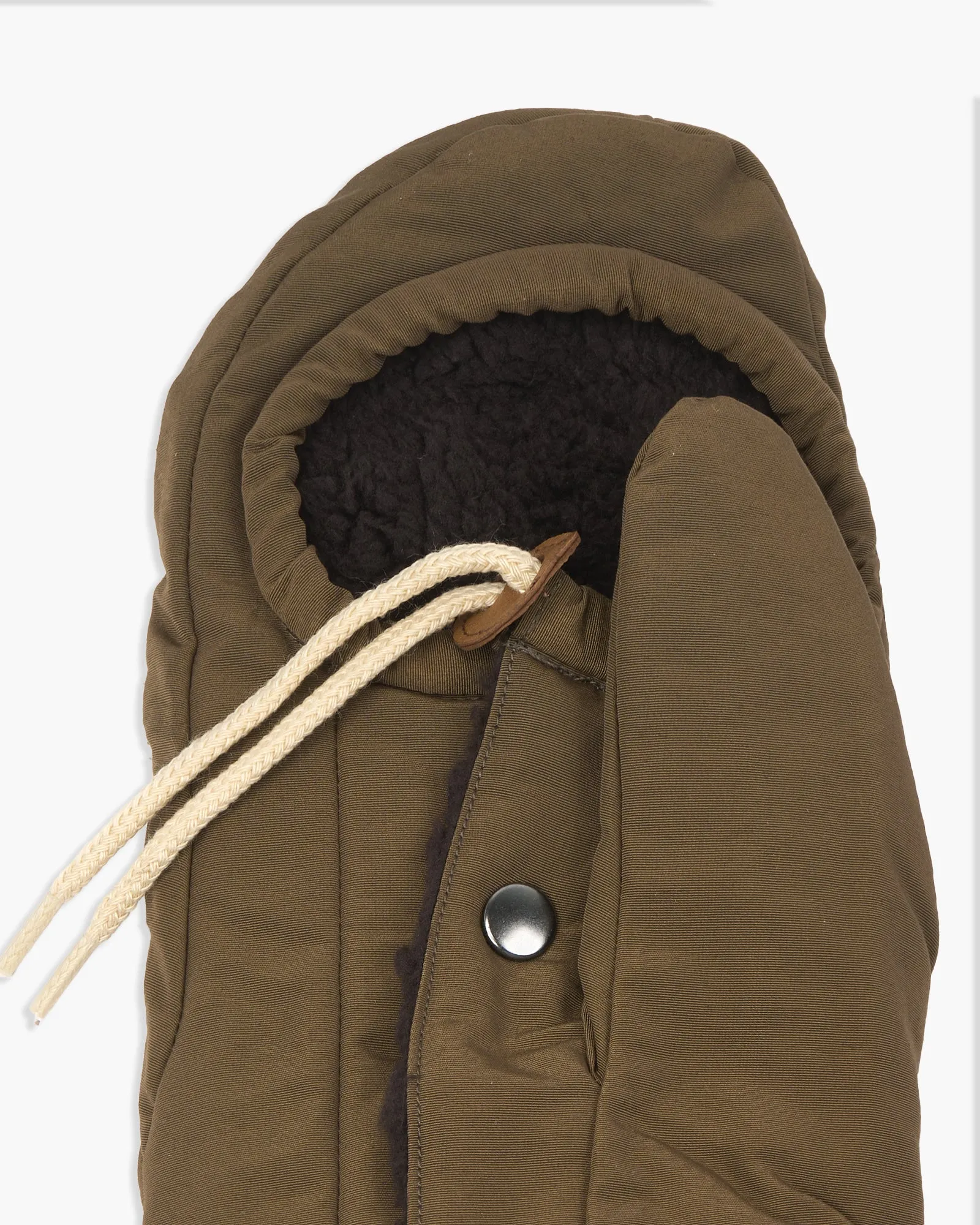 Elmer Cover Down Filled Mittens - Khaki