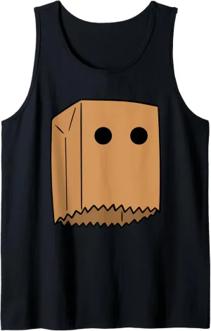 Embarrassed Paper Bag Head Football Team Sucks Sports Tank Top