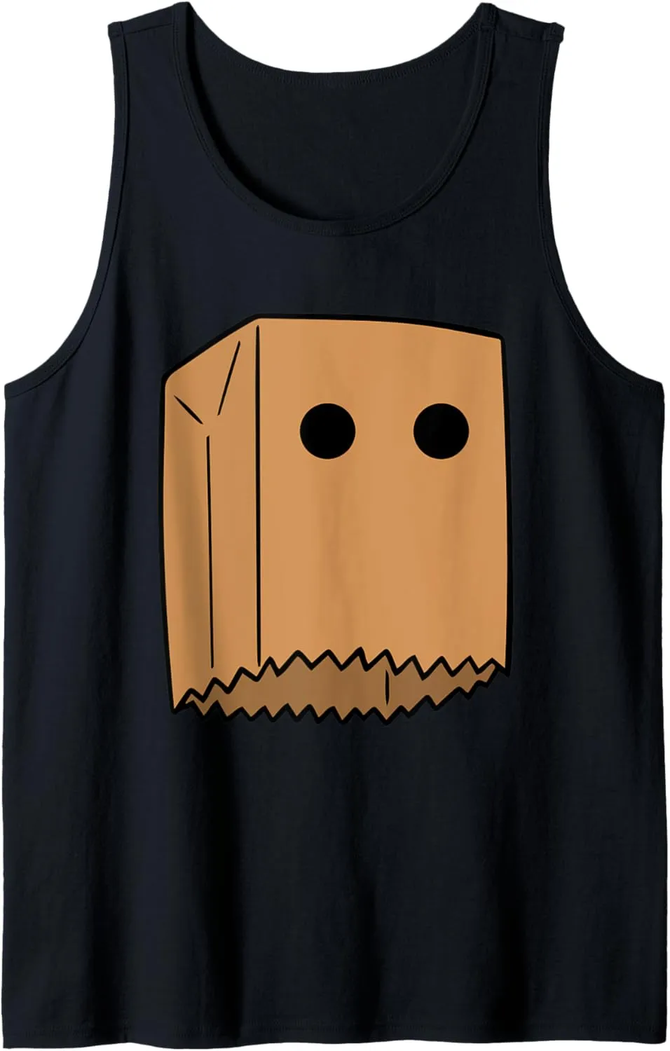 Embarrassed Paper Bag Head Football Team Sucks Sports Tank Top