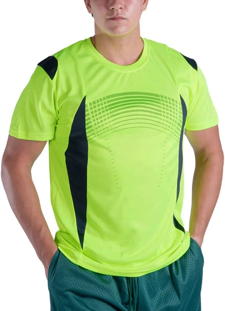 Facitisu Mens Short Sleeve Performance Shirt Lightweight Athletic Running Sport Tee Shirts S-3XL