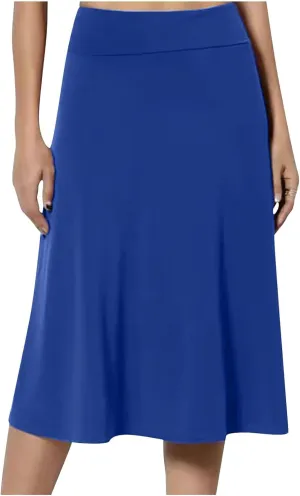 Fall Skirts for Women 2024 Dressy Casual Midi Pencil Skirts Work Office Winter High Waisted Wool Corduroy Skirt
