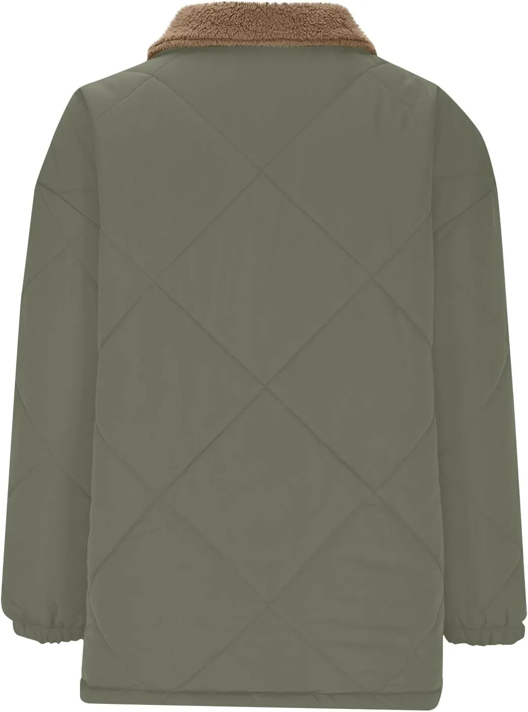Fall Winter Jackets for Women 2024 Warm Quilted Jackets Lightweight Casual Puffer Jacket Padded Down Coat Outerwear