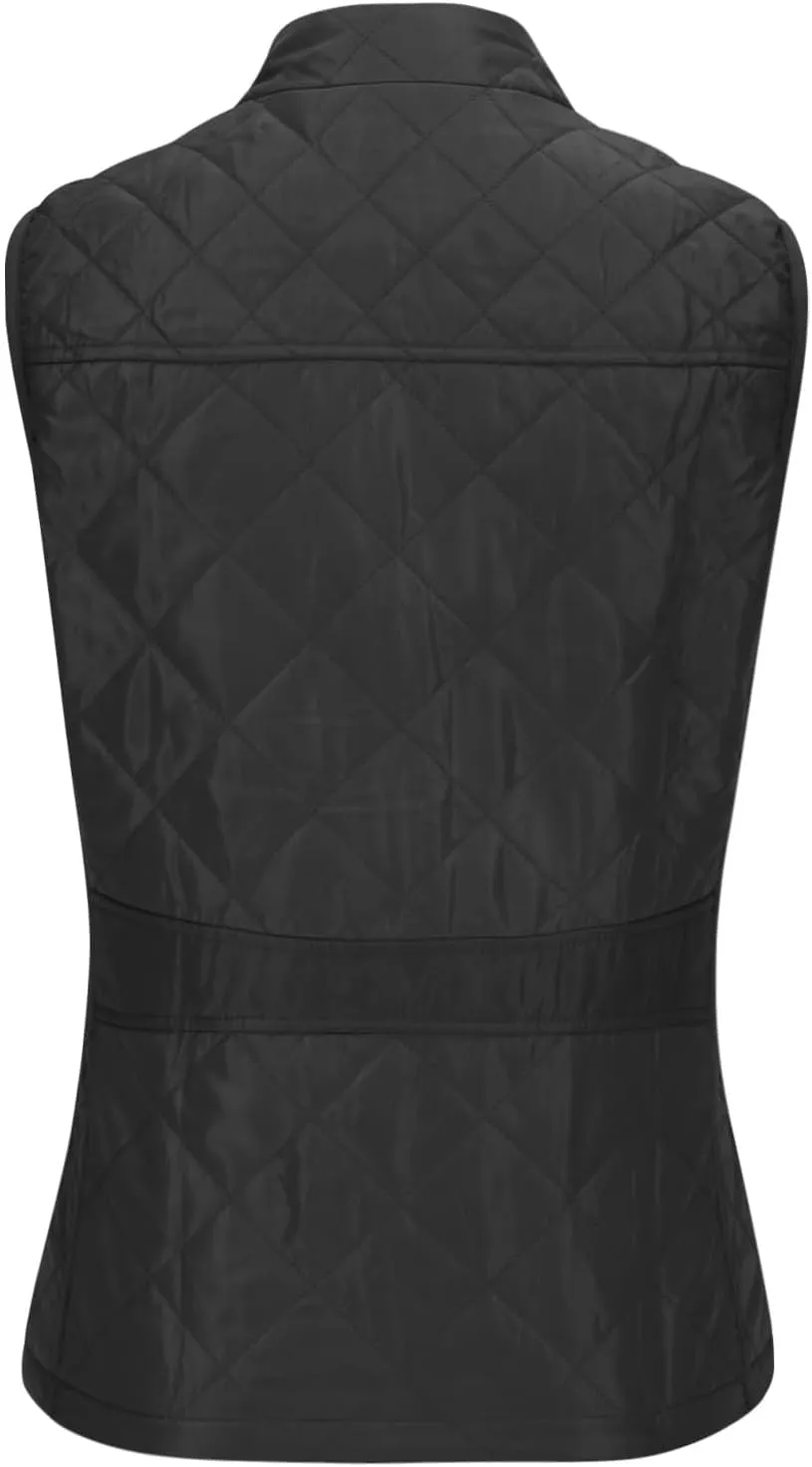 Fashion Puffer Vest Women Fall Winter Sleeveless Coats Down Cotton Waistcoat with Pockets Zip Up Quilted