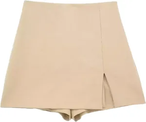 Fashion Skirts for Women 2024 Trendy Womens High Waisted Mini Solid Color Slim Fit Short Skirt Pants A Line Skirt
