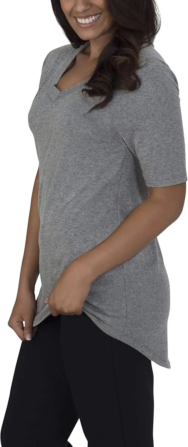 Fruit of the Loom Women's Crafted Comfort Relaxed Fit Tri-Blend Tees, Short & Long Sleeve