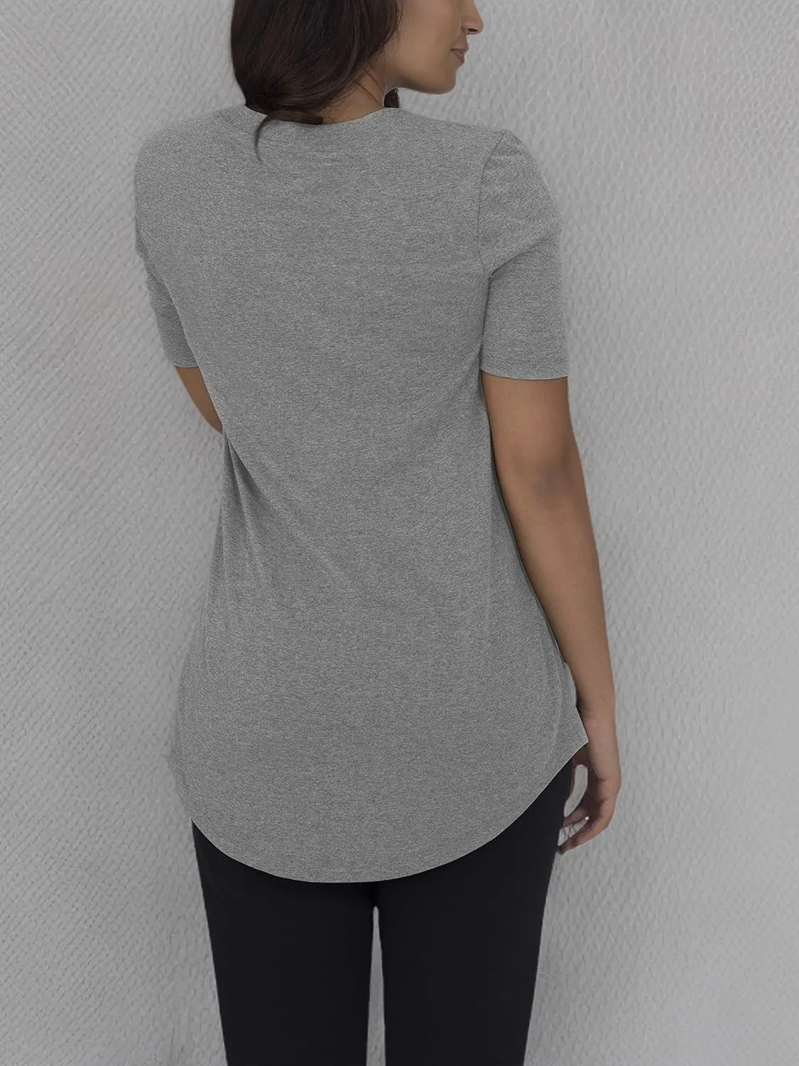 Fruit of the Loom Women's Crafted Comfort Relaxed Fit Tri-Blend Tees, Short & Long Sleeve