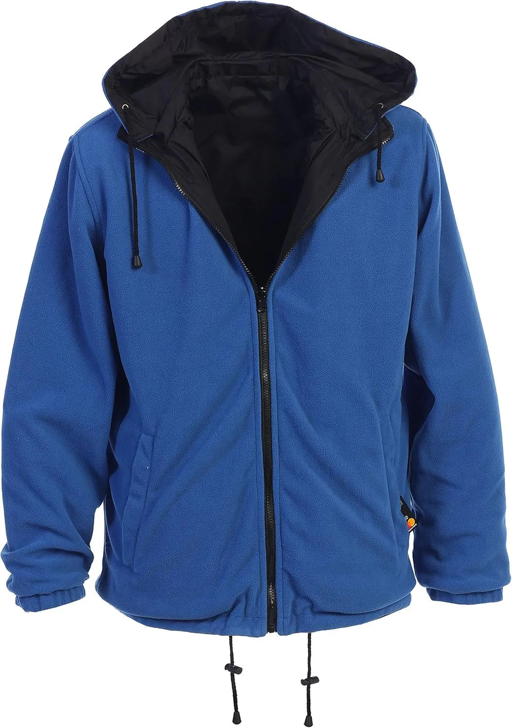 Gioberti Men's Reversible Rain Jacket with Polar Fleece Lining