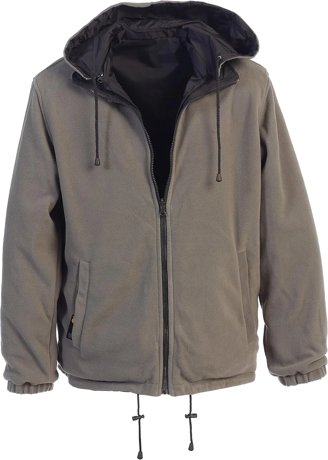 Gioberti Men's Reversible Rain Jacket with Polar Fleece Lining