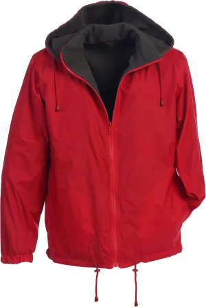 Gioberti Men's Reversible Rain Jacket with Polar Fleece Lining